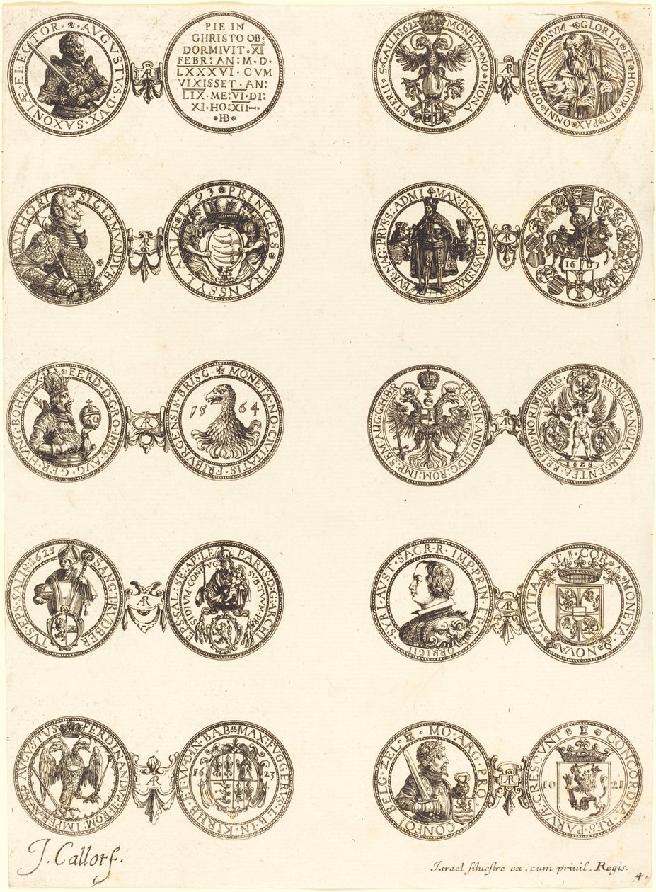 Moedas [placa 4] de Jacques Callot
