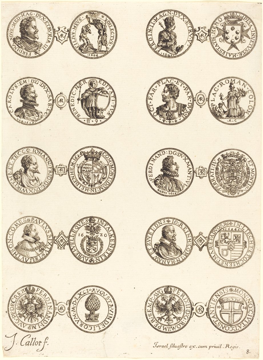 Moedas [placa 8] de Jacques Callot