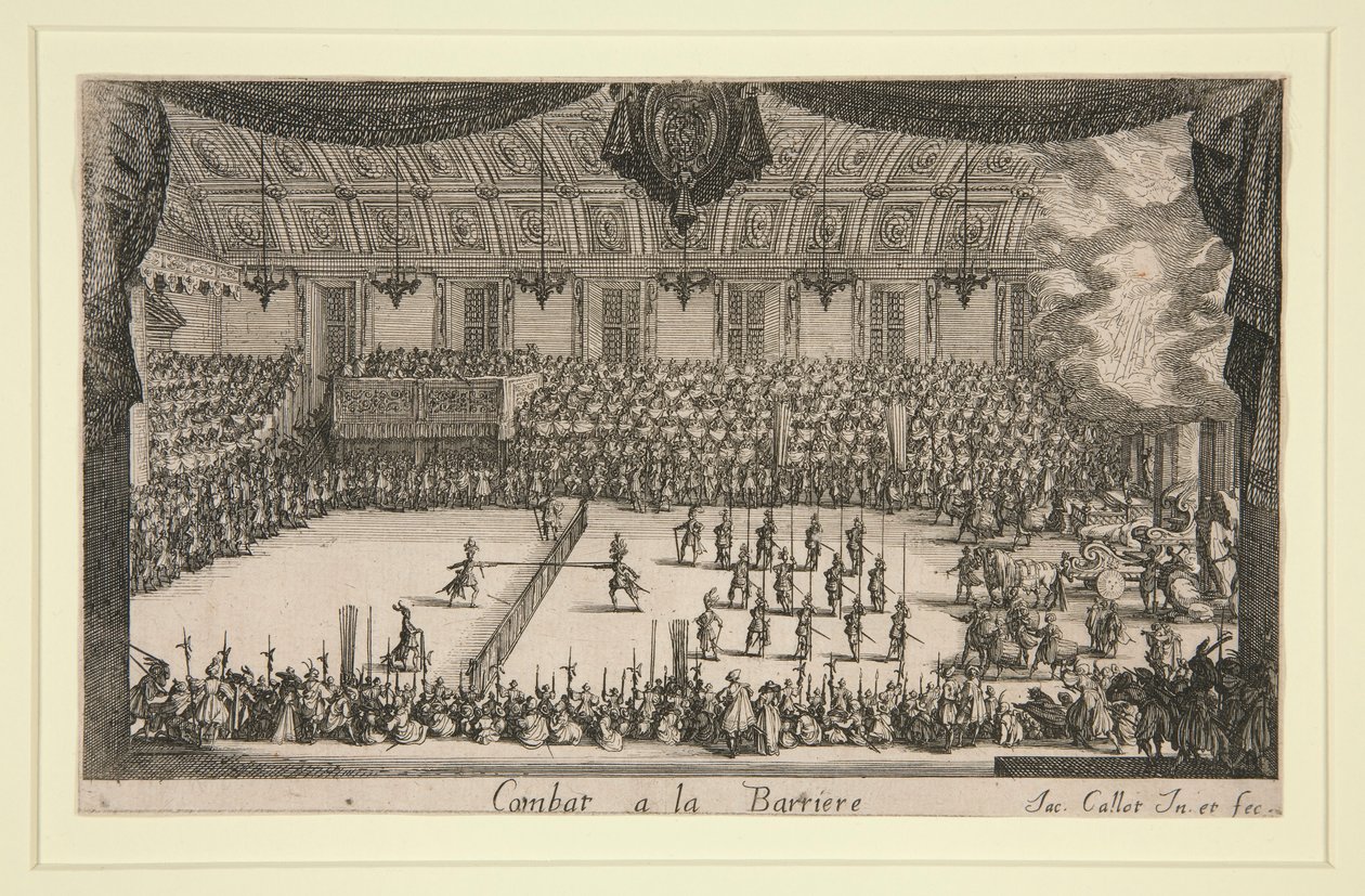 Combate a la Barriere de Jacques Callot