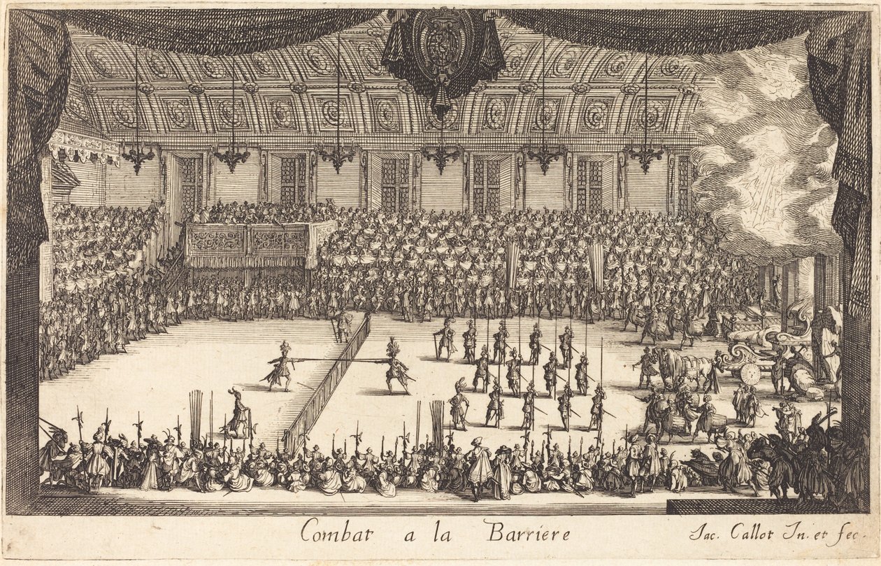 Combate na Barreira, 1627. de Jacques Callot