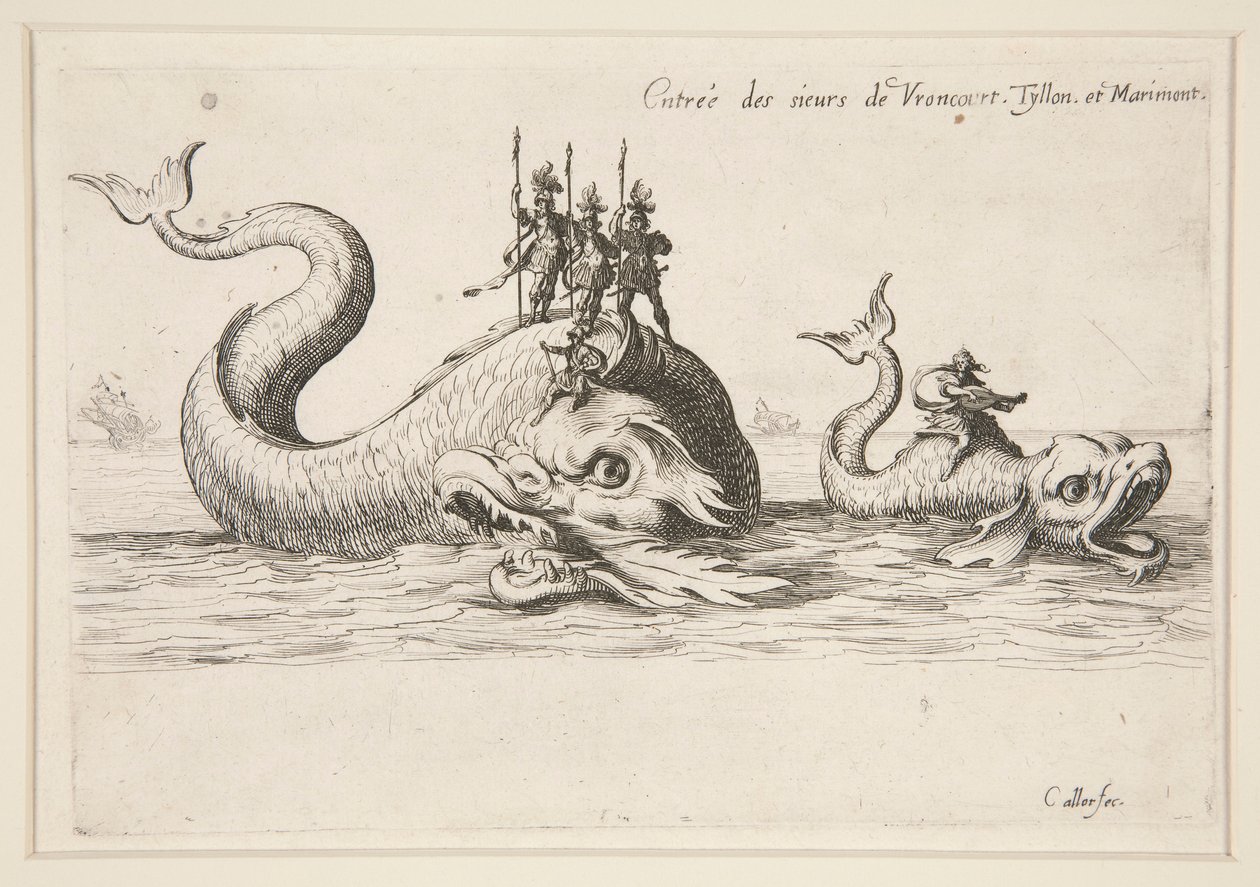 Combat à la Barri?re, Entr?e de MM. de Varncourt, Tyllon et Marimont de Jacques Callot