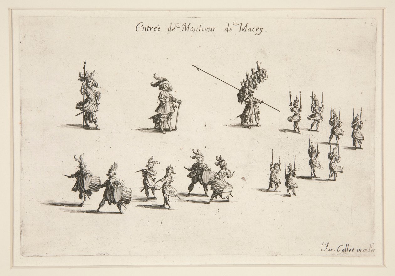 Combater ? la Barri?re, Entr?e de M. de Macey de Jacques Callot