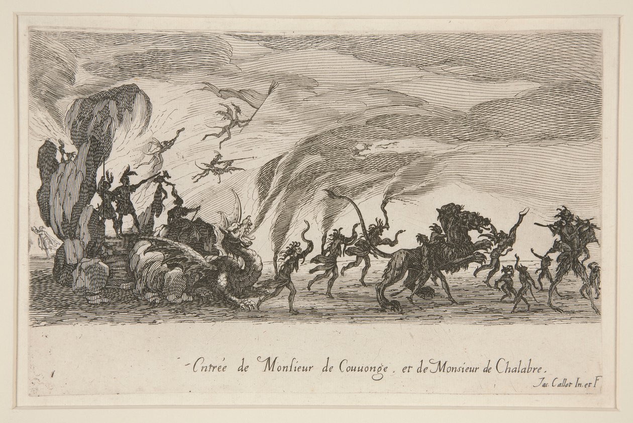 Combat à la Barri?re, Entr?e de Monsieur de Couvonge et de Monsieur de Chalabre de Jacques Callot