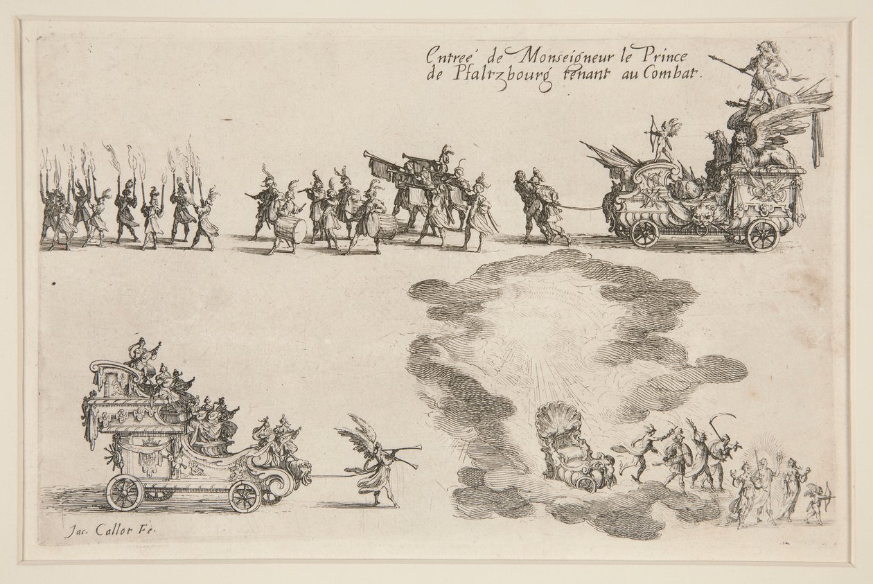 Combate no Barri?re, Entrada do Príncipe de Plaltzbourg de Jacques Callot