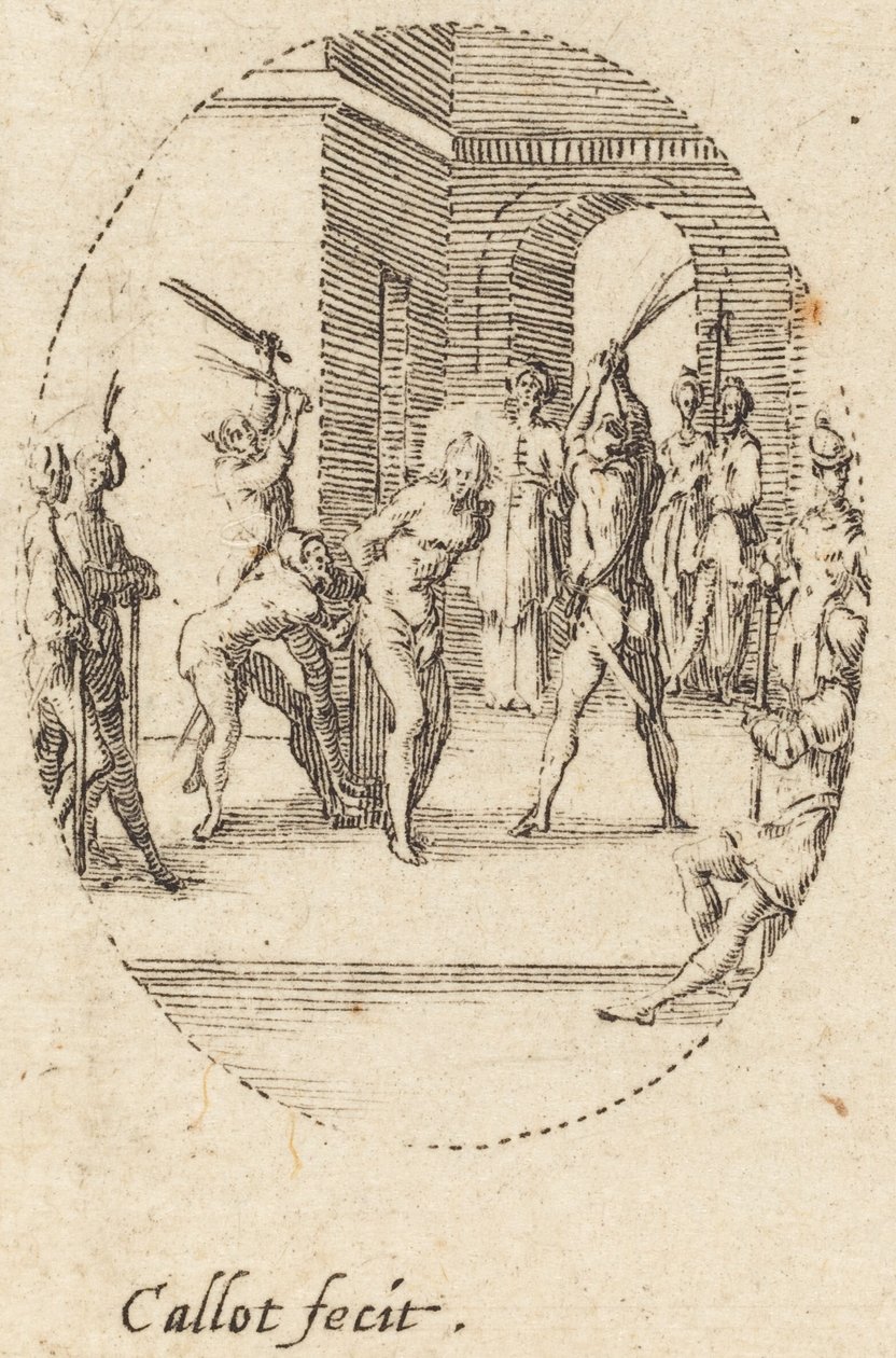 Coroando com espinhos de Jacques Callot