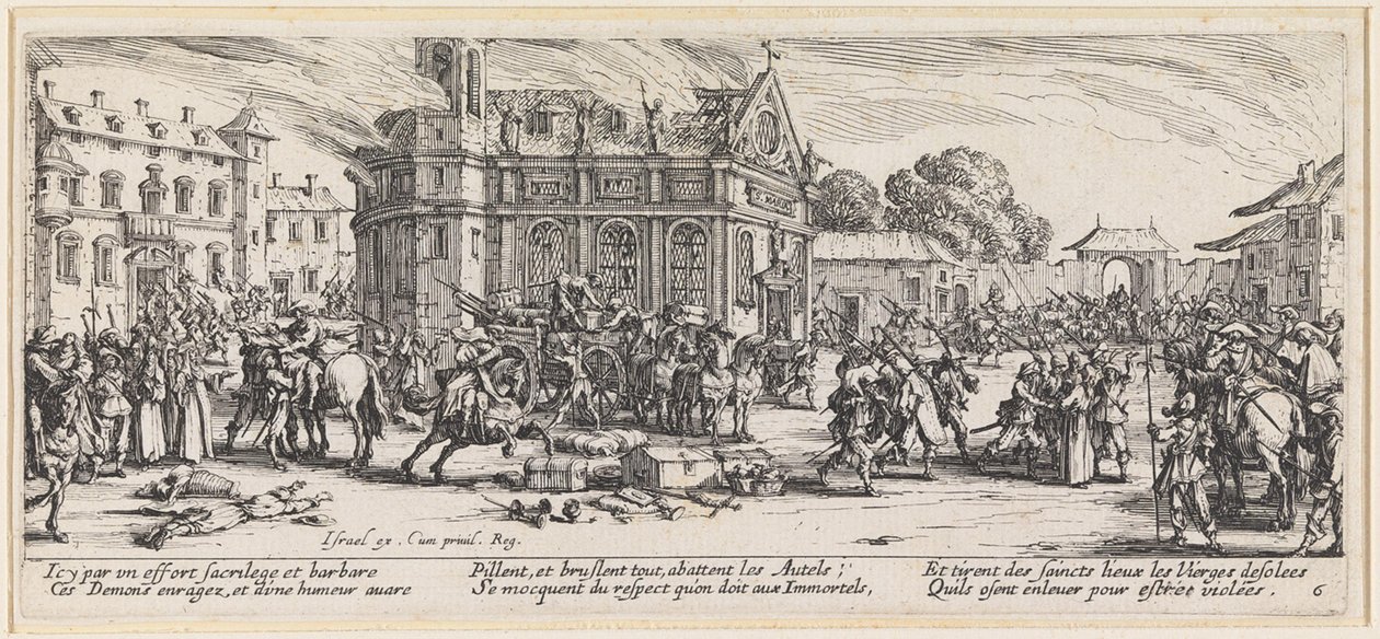 O roubo dos tesouros da igreja de Jacques Callot