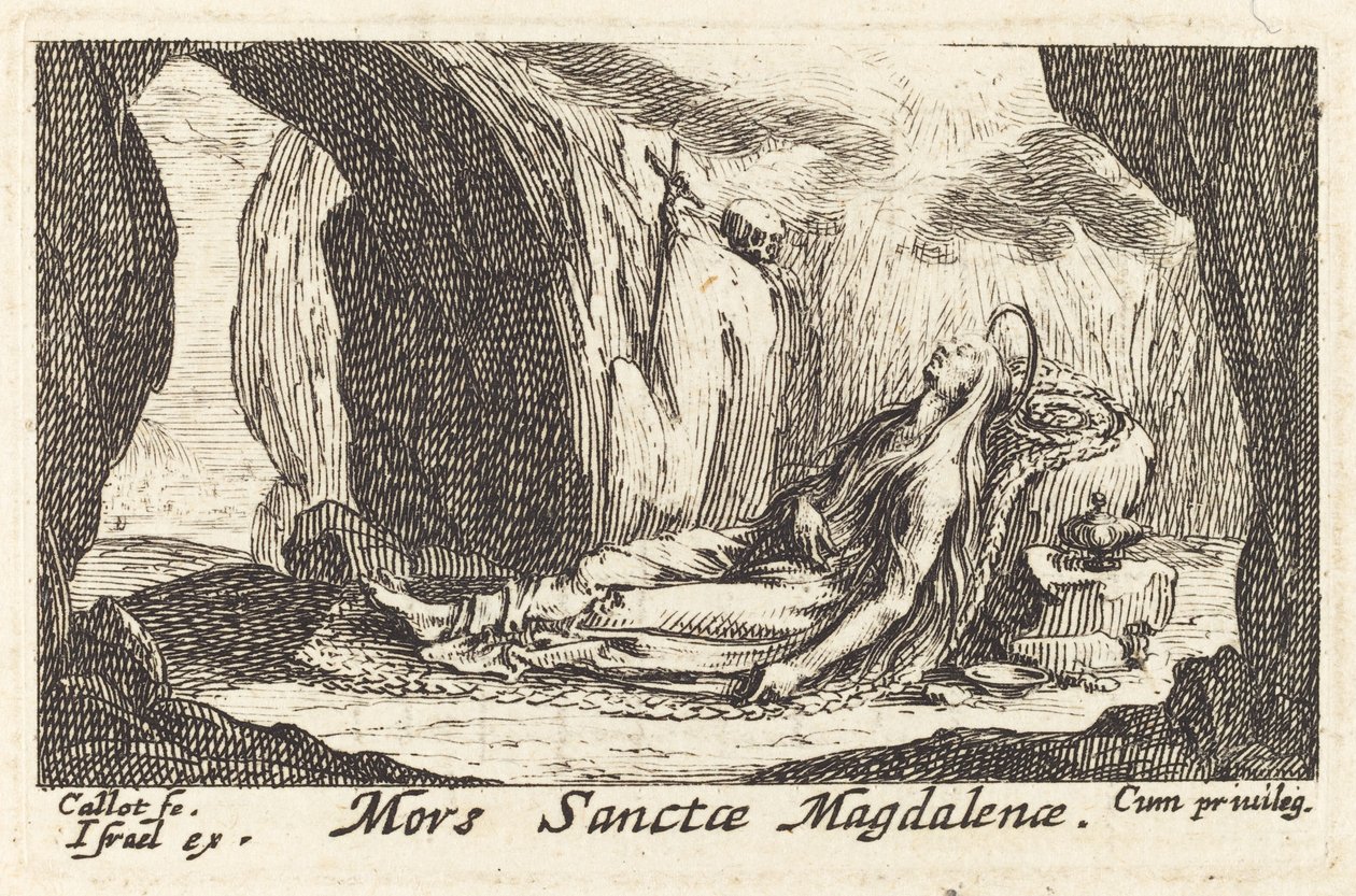 Morte da Madalena. de Jacques Callot