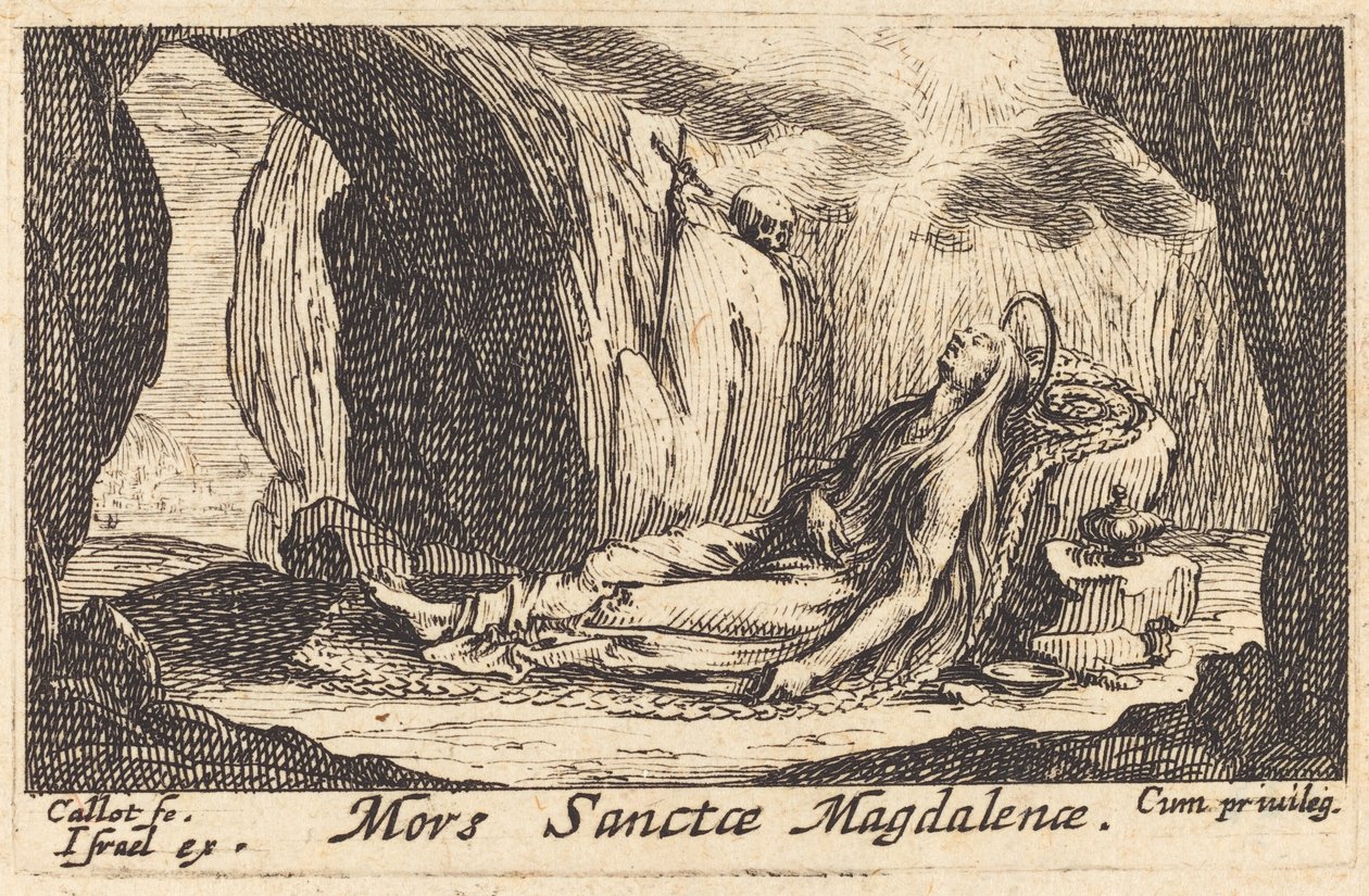 Morte da Madalena de Jacques Callot