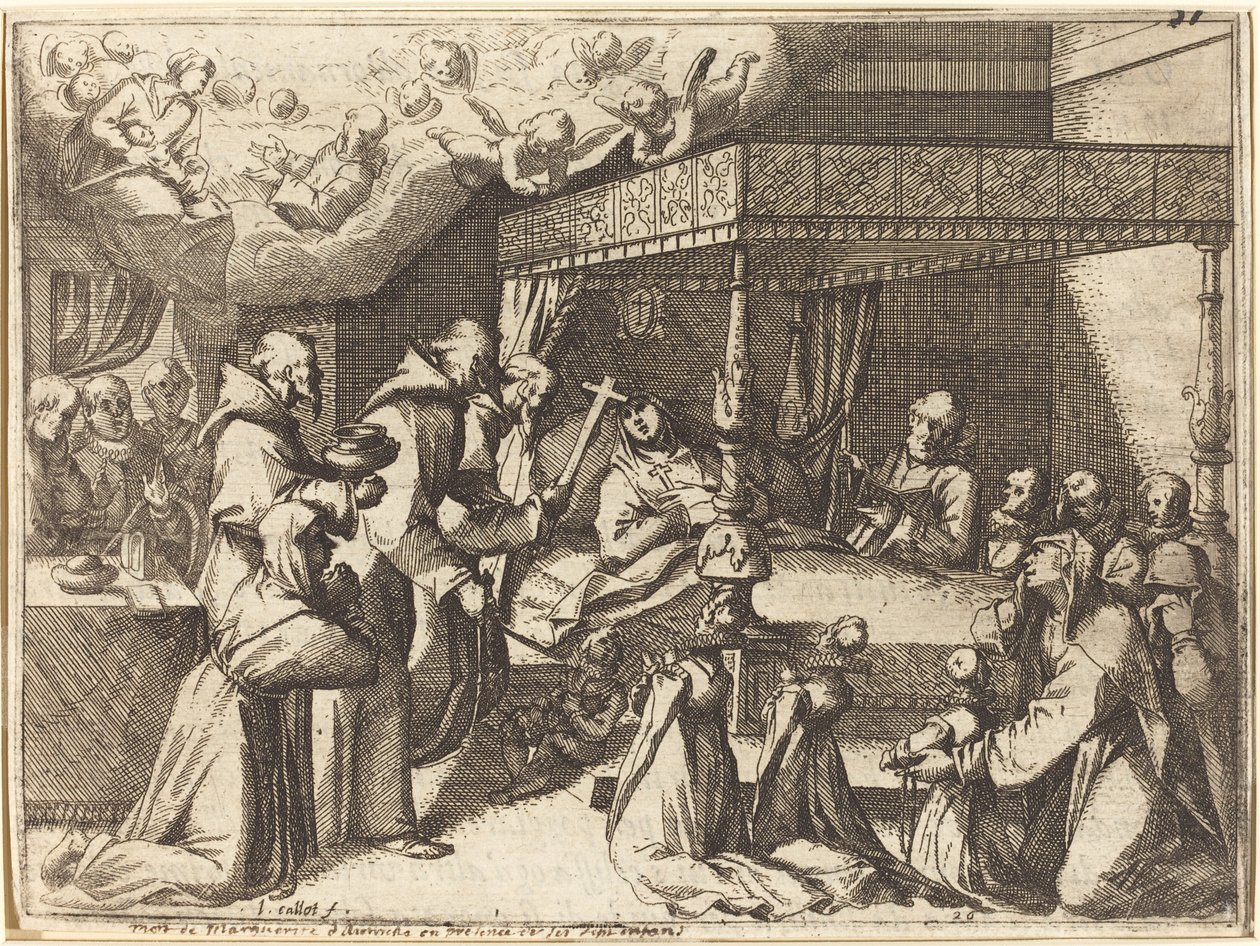 Morte da Rainha de Jacques Callot