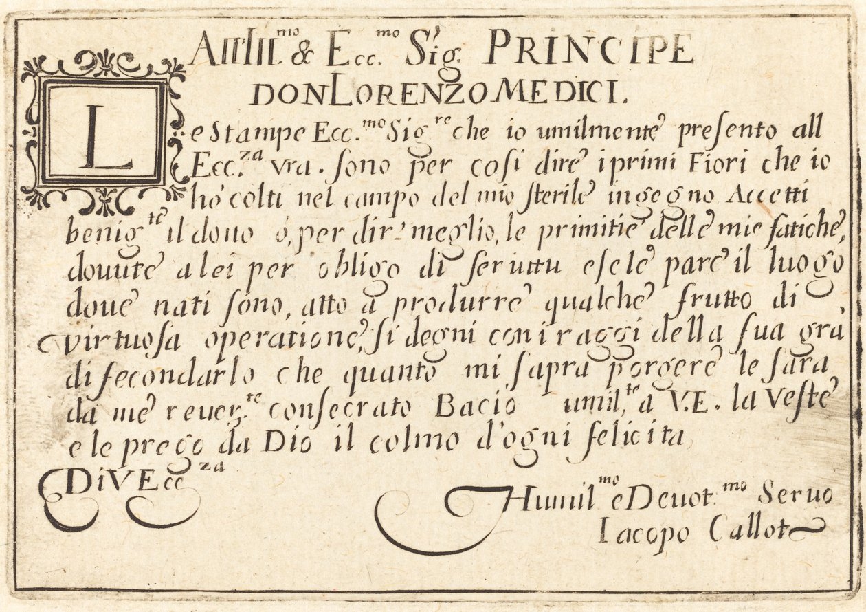 Dedicação a Don Lorenzo de