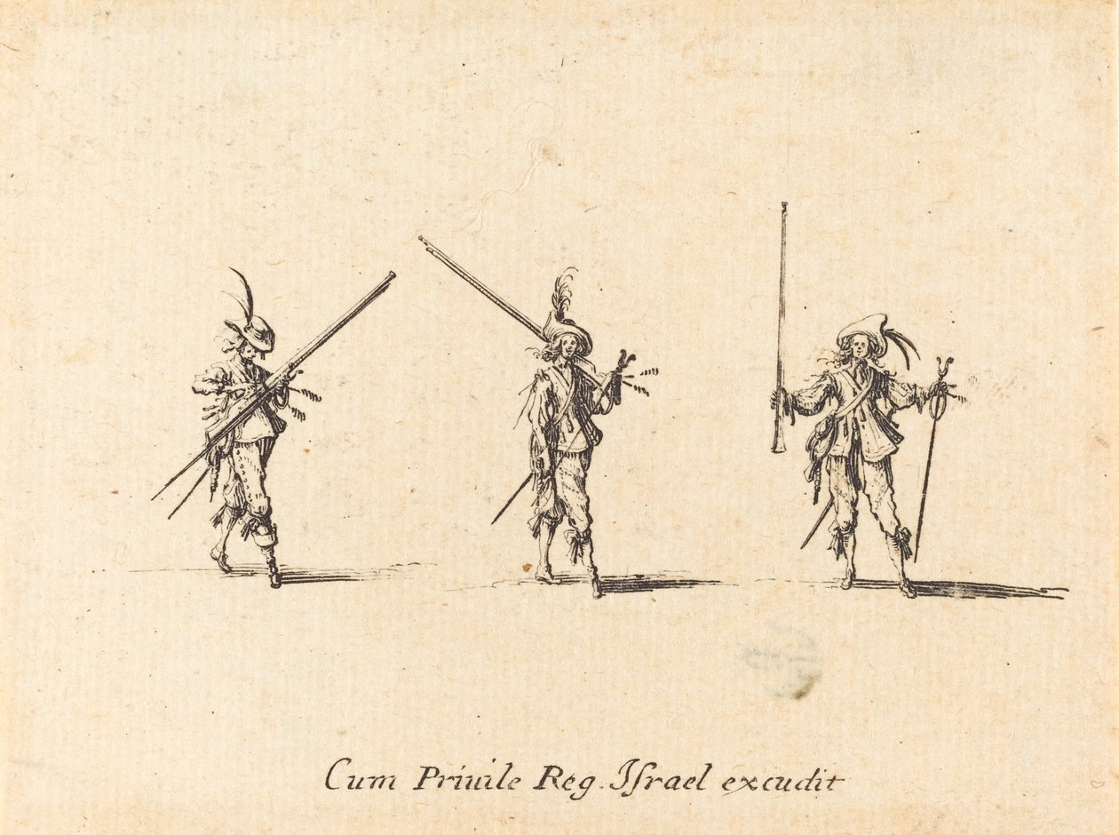 Perfurar com o mosquete de Jacques Callot