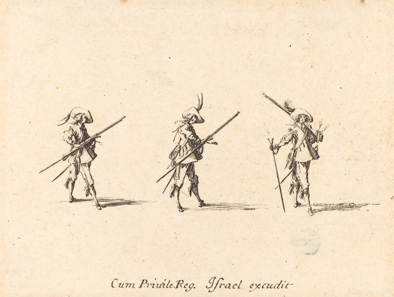 Perfurar com o mosquete de Jacques Callot