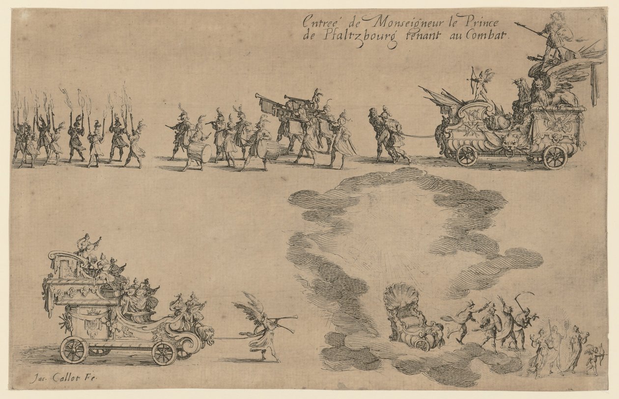 Chegada do Príncipe de Pfalzburg de Jacques Callot