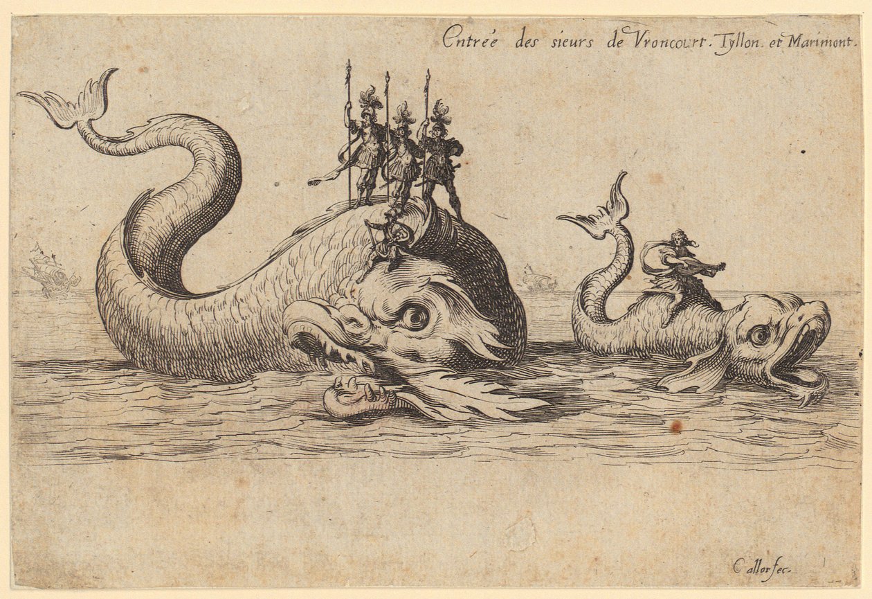Entrada do Príncipe de Pfalzburg, folha 2 da série «O Torneio» de Jacques Callot