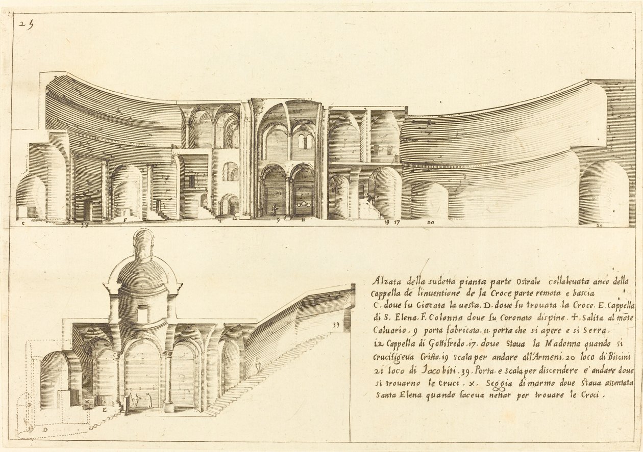 Elevação da Capela da Invenção da Cruz de Jacques Callot