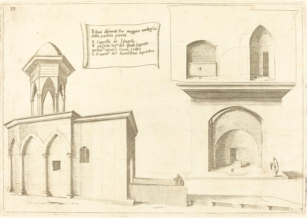 Elevação da Igreja do Santo Sepulcro de Jacques Callot