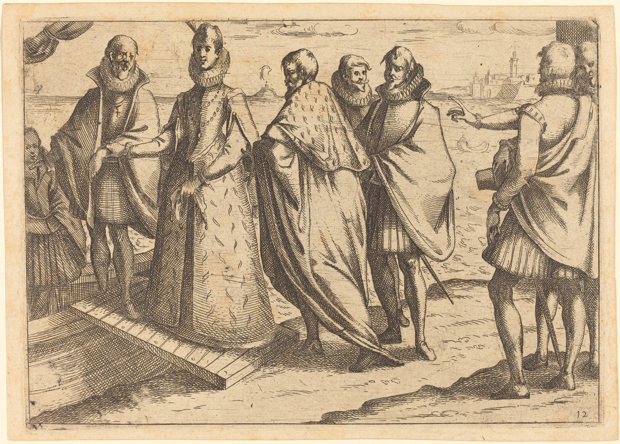 Embarque em Génova de Jacques Callot