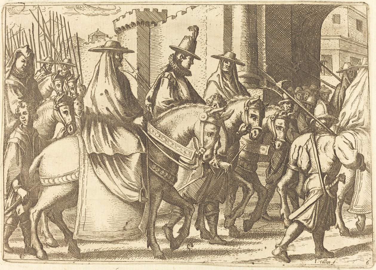 Entrada na cidade de Ferrara de Jacques Callot