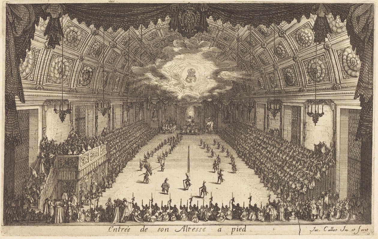 Entrada de Sua Alteza a pé de Jacques Callot