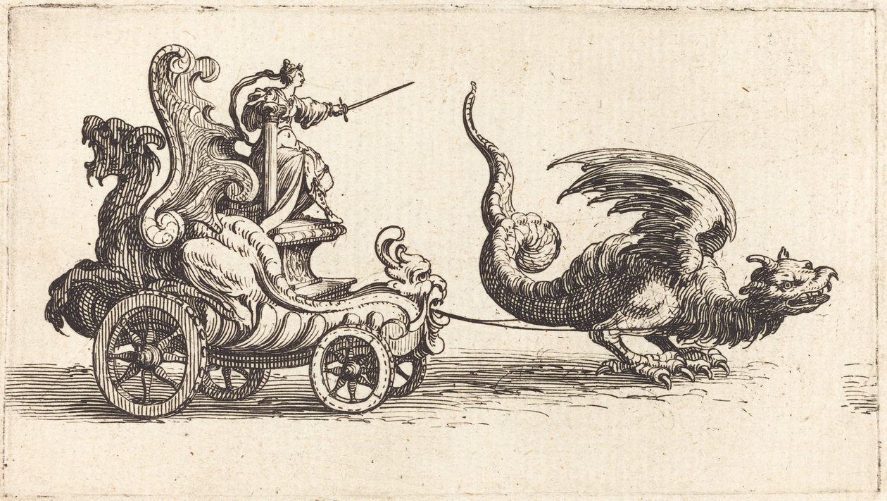 Entrada de Monsenhor Henry de Lorraine, Marquês de Moy, sob o nome de Pirandre de Jacques Callot