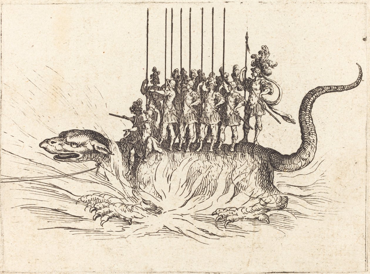 Entrada de Monsenhor Henry de Lorraine, Marquês de Moy, sob o nome de Pirandre de Jacques Callot