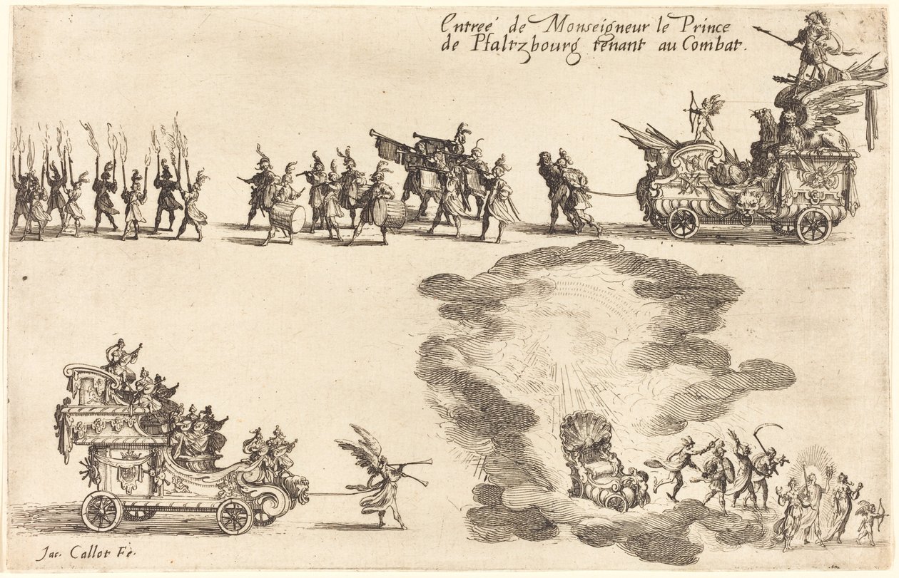 Entrada do Príncipe de Pfaltzbourg de Jacques Callot