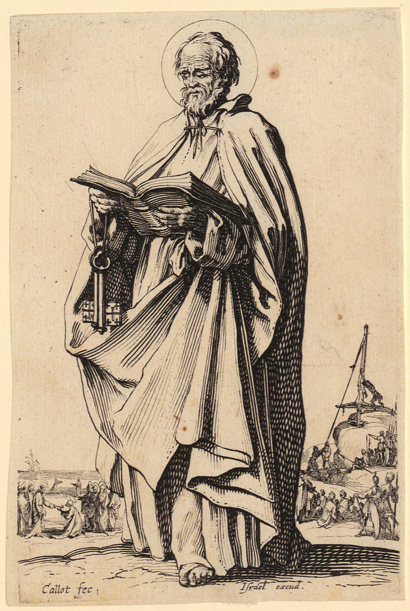 O Salvador, folha 2 da série «Jesus, os doze apóstolos e Maria» de Jacques Callot