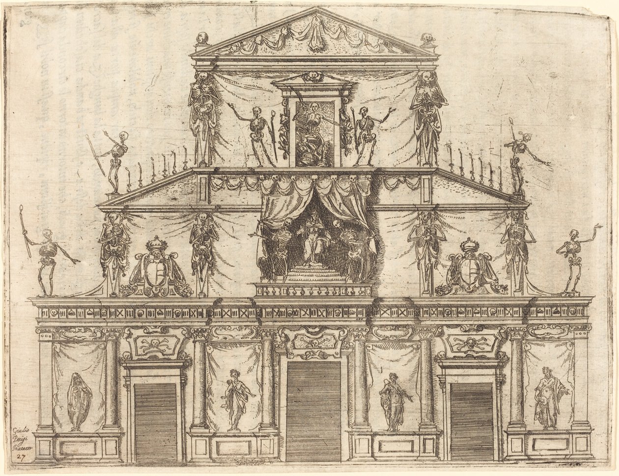 Fachada de San Lorenzo, Florença de Jacques Callot