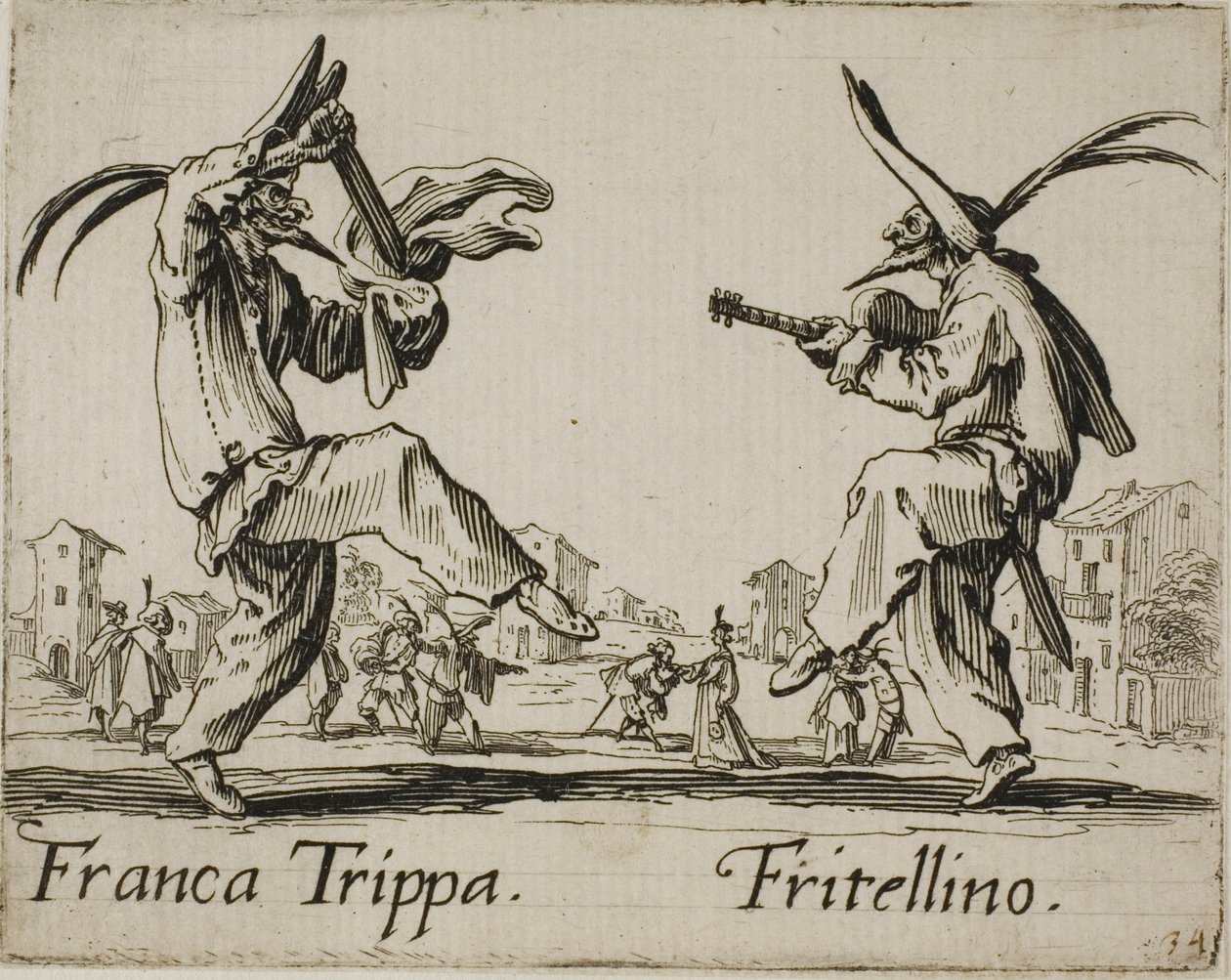 Franca Trippa - Fritellino, prato 23 de Balli di Sfessania de Jacques Callot