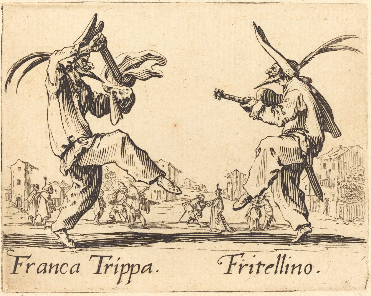 Franca Trippa e Fritellino de Jacques Callot