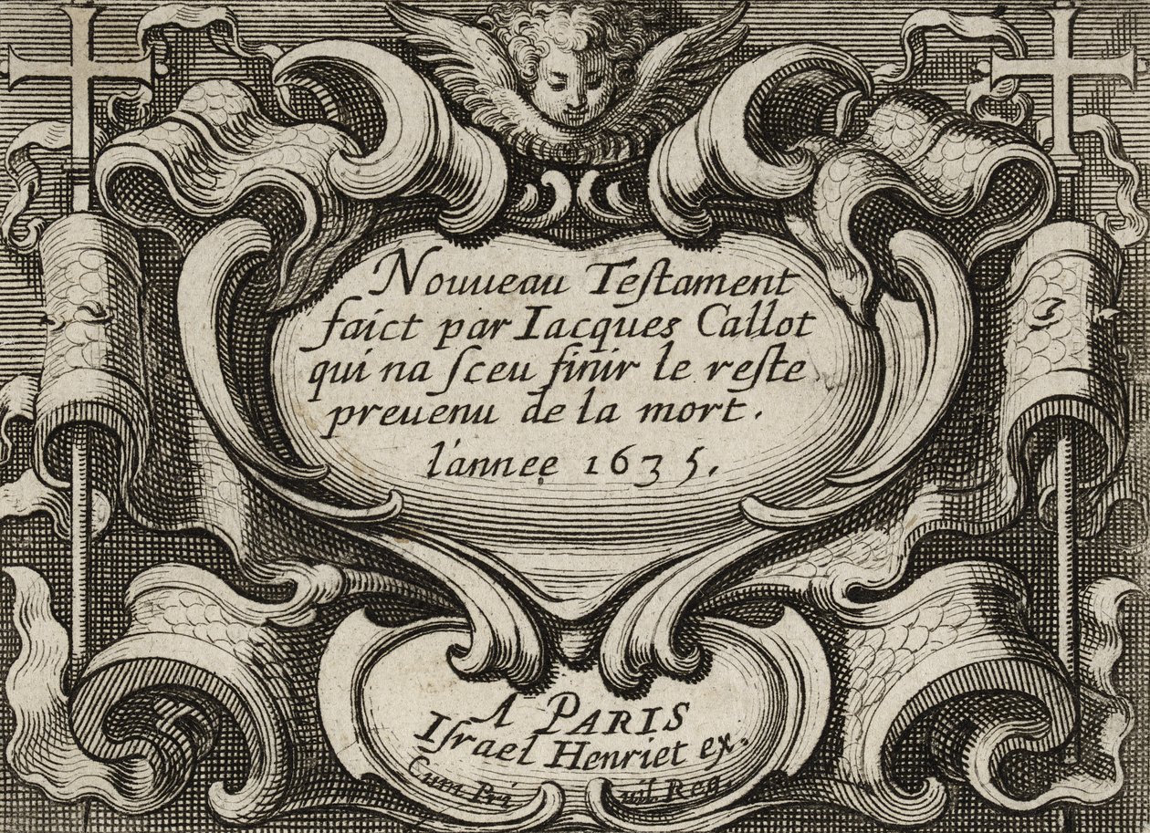 Frontispício, c.1635 de Jacques Callot