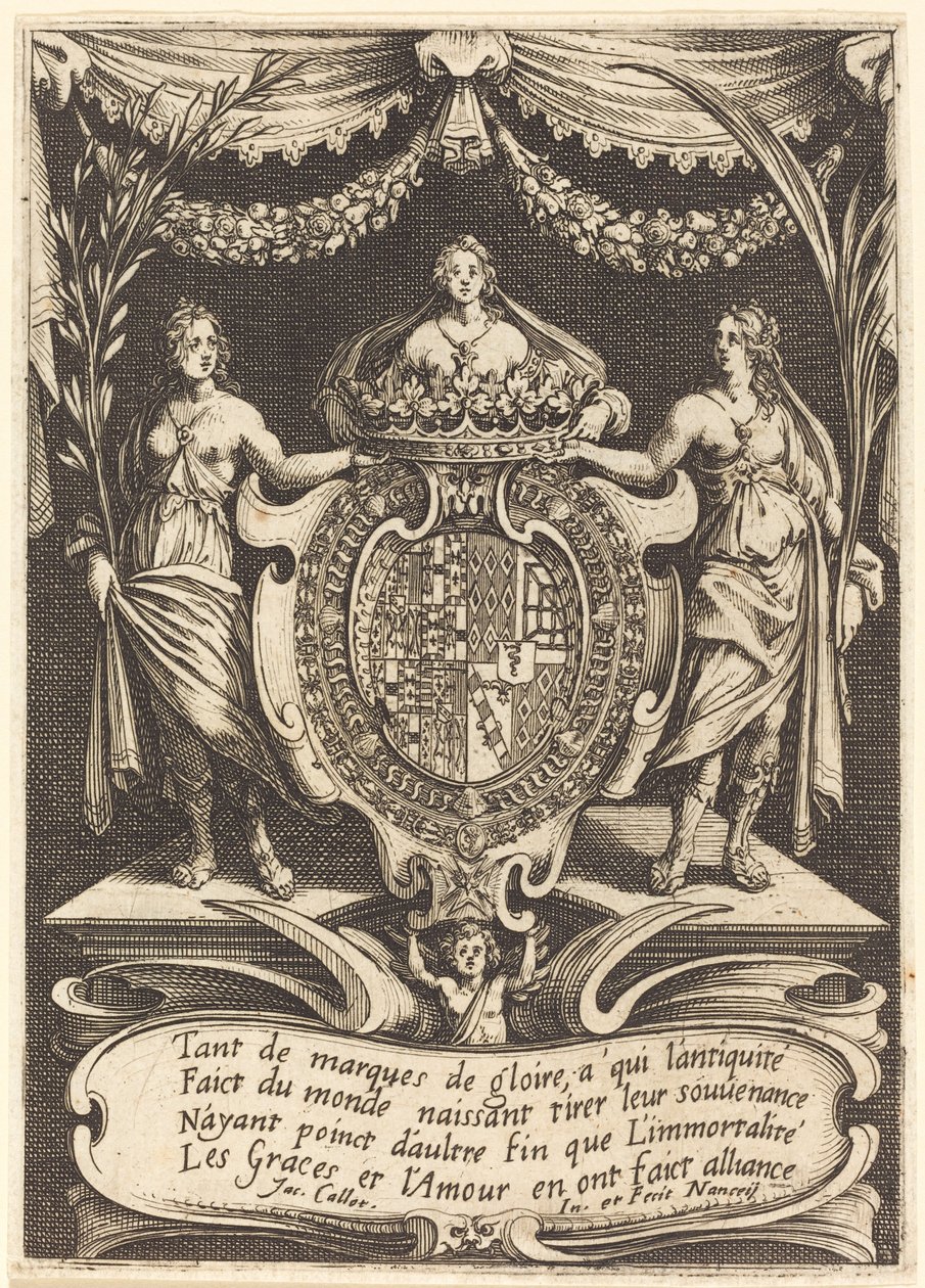 Frontispício para "O Combate na Barreira" de Jacques Callot