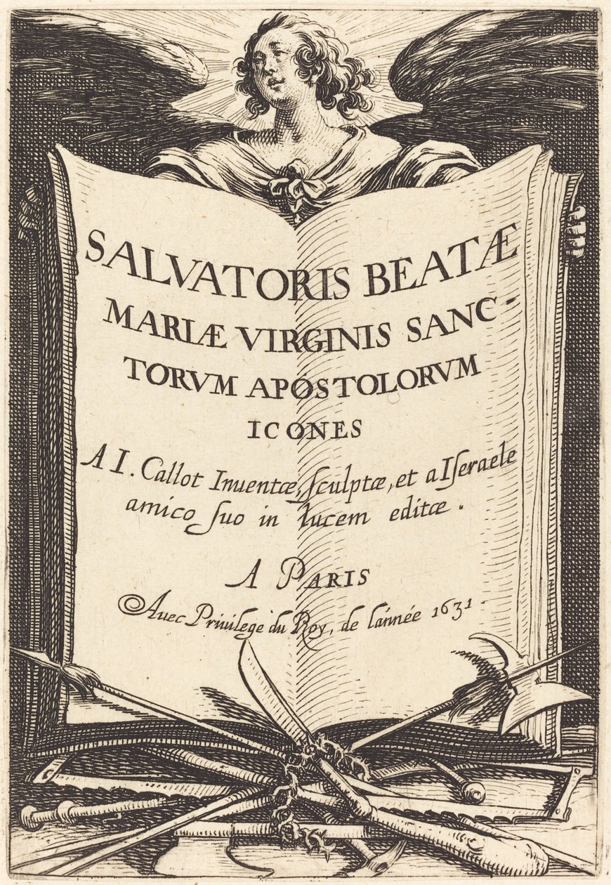 Frontispício para "Os Grandes Apóstolos" de Jacques Callot