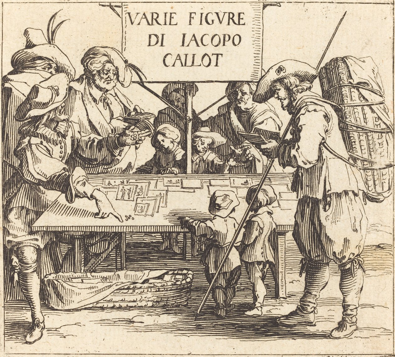 Frontispício para Varie Figure, c. 1621. de Jacques Callot
