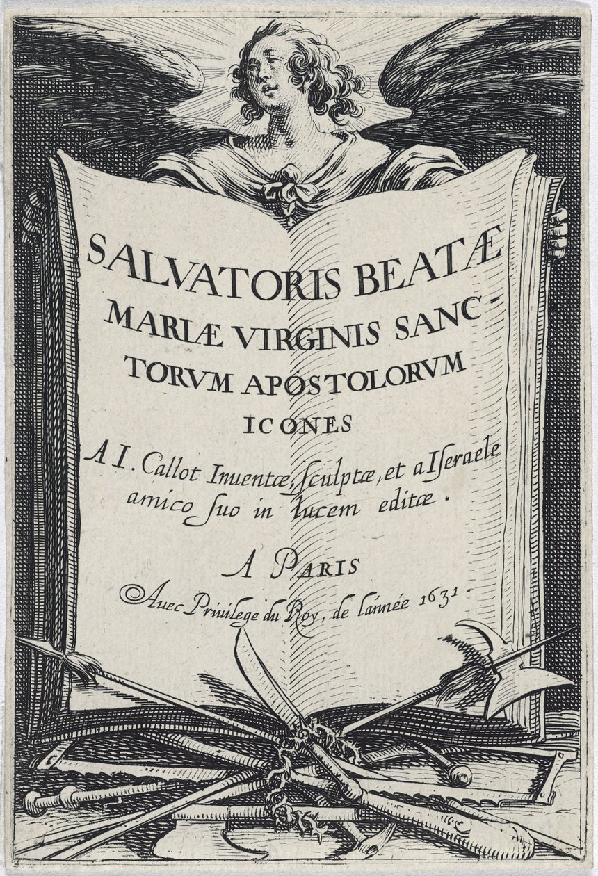 Frontispício dos Grandes Apóstolos, 1631 de Jacques Callot