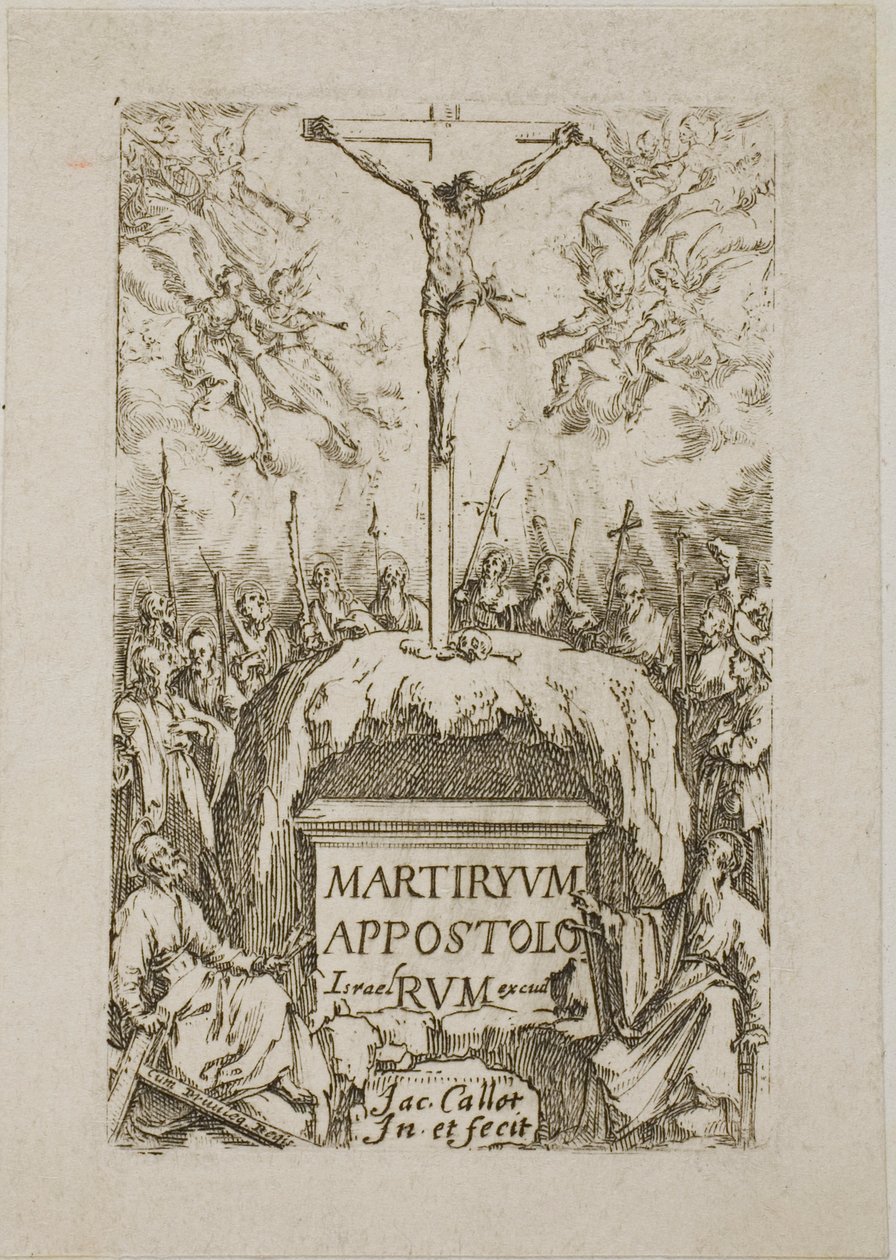 Frontispício, de Os Martírios dos Apóstolos de Jacques Callot