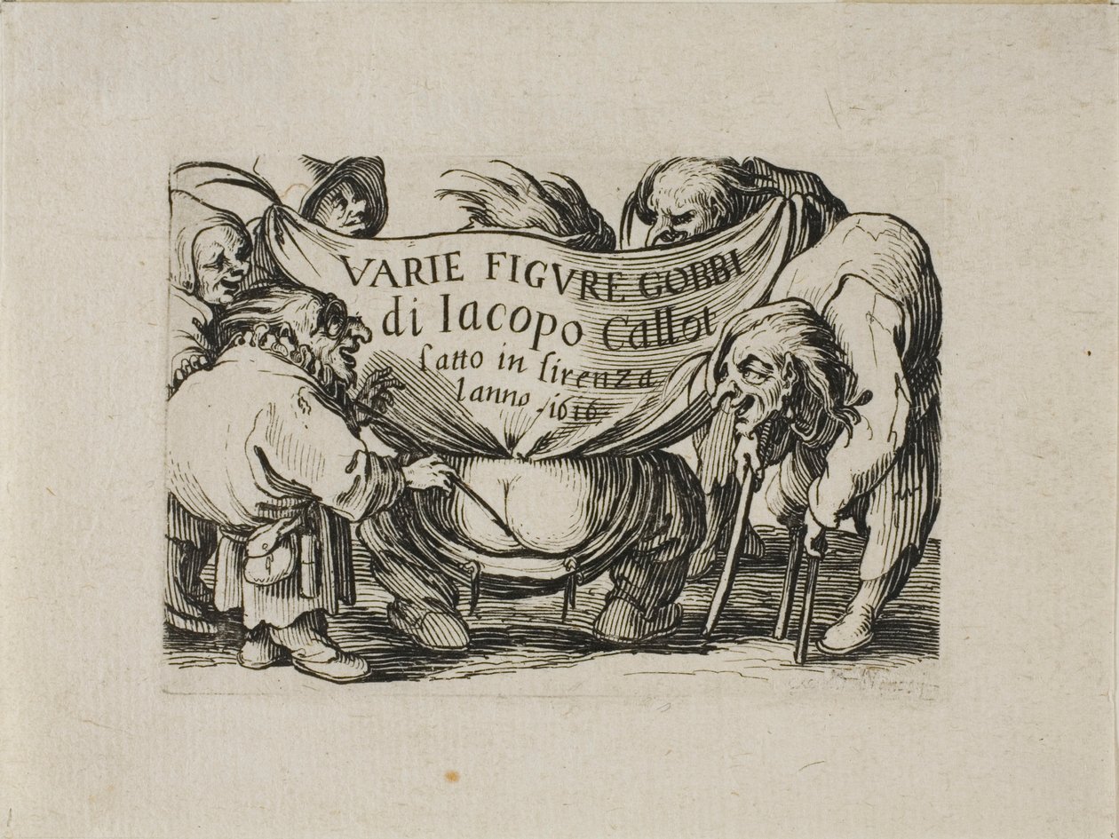 Frontispício, de Varie Figure Gobbi de Jacques Callot