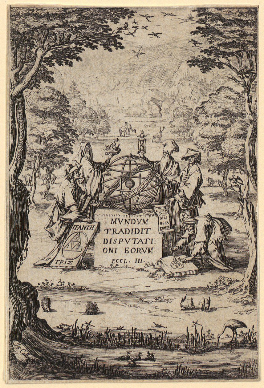 Frontispício de «Sacra Cosmologia» de Jacques Callot
