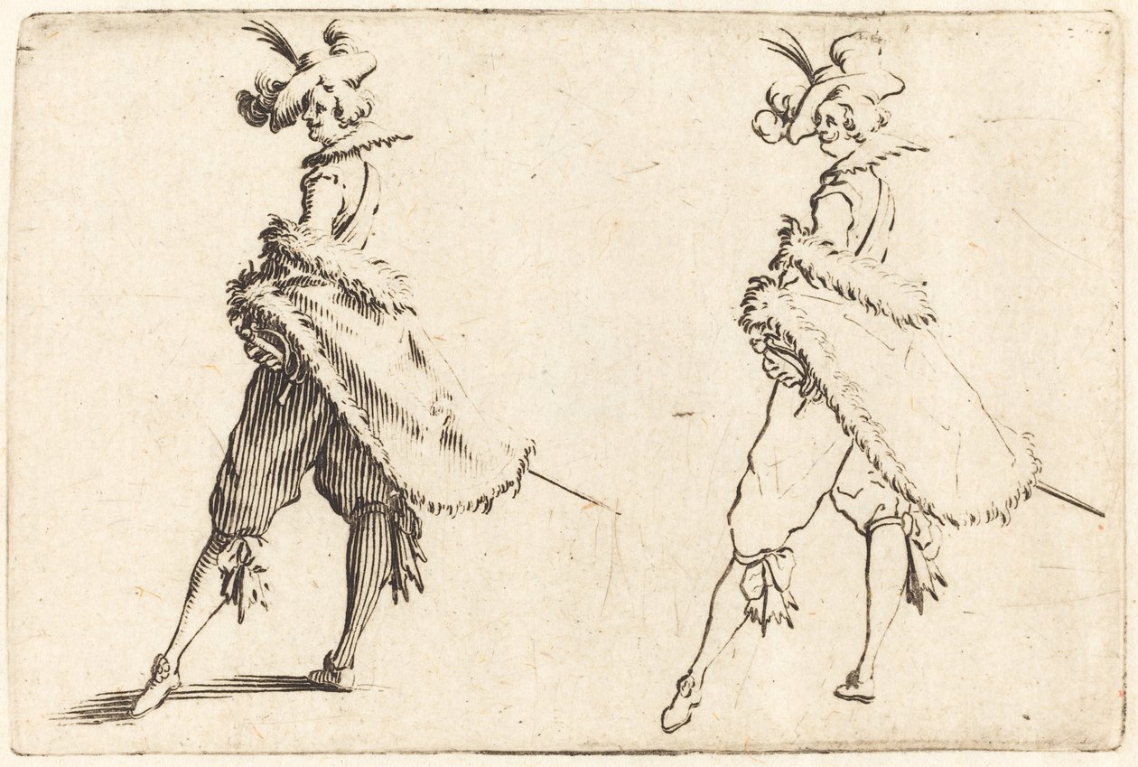 Cavalheiro visto de lado, c. 1622. de Jacques Callot