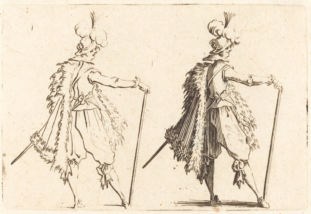Cavalheiro com bengala de Jacques Callot