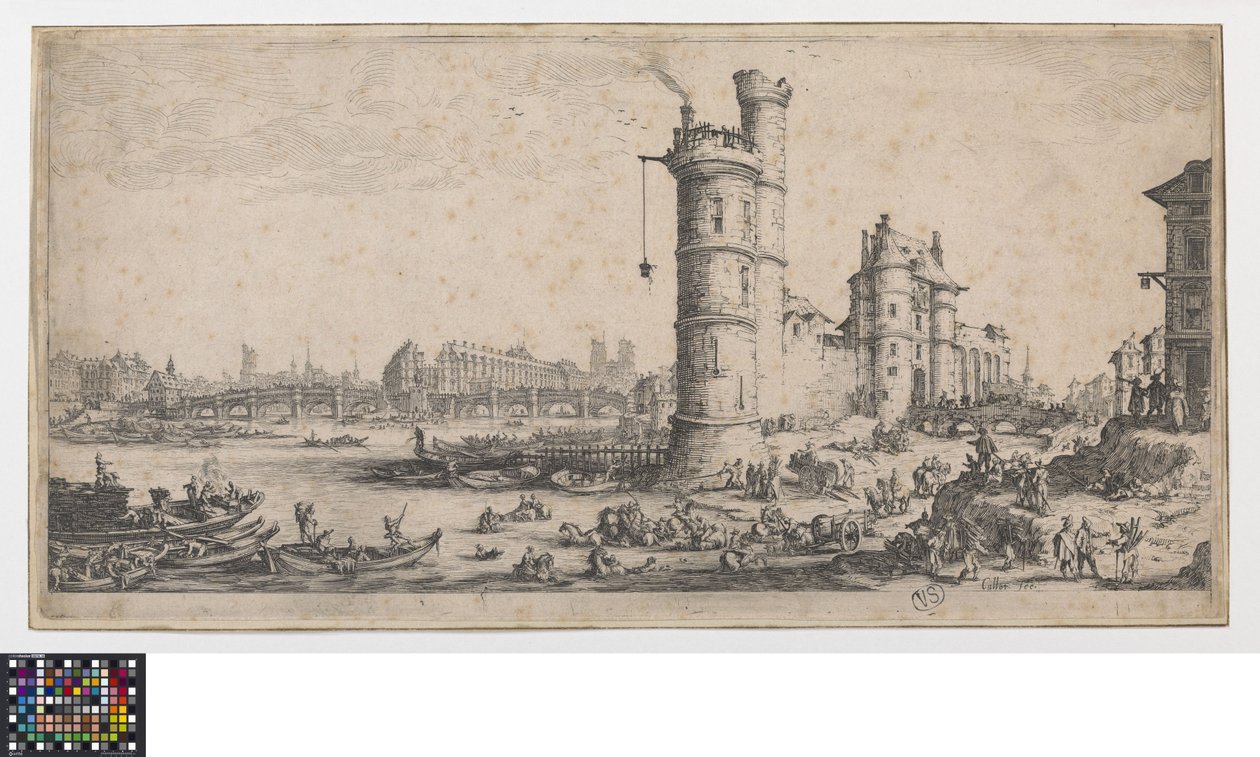Vista da Pont Neuf de Jacques Callot