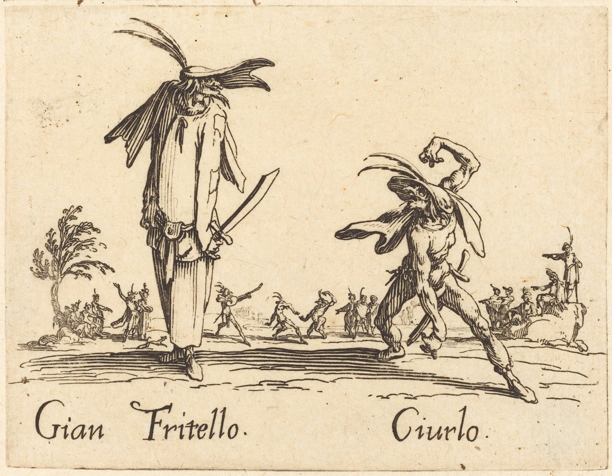 paisagem de Jacques Callot