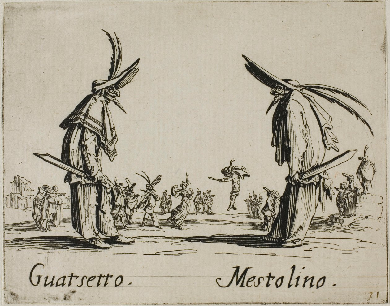 Guatsetto - Mestolino, prato 5 de Balli di Sfessania de Jacques Callot