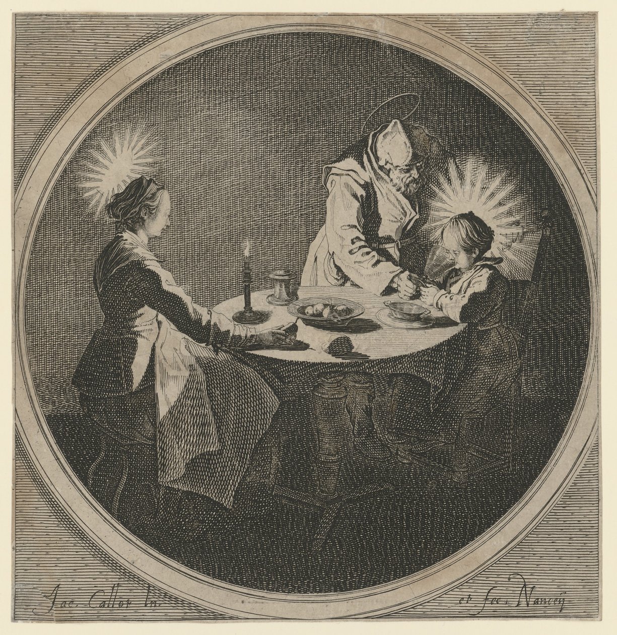 Sagrada Família à mesa de Jacques Callot