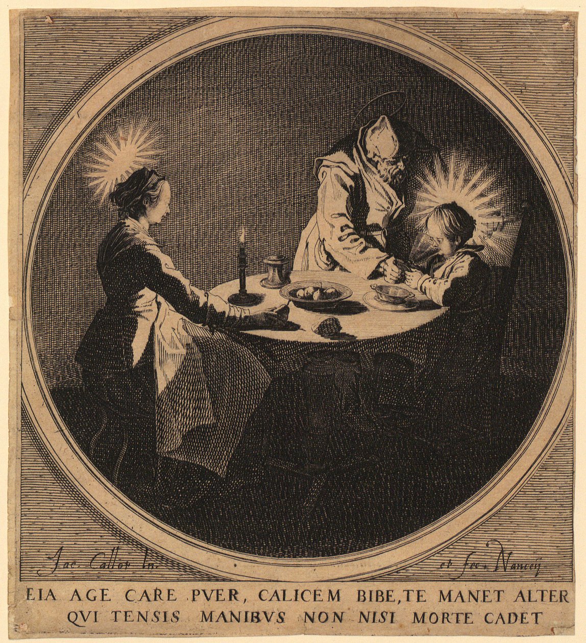 Sagrada Família à mesa de Jacques Callot