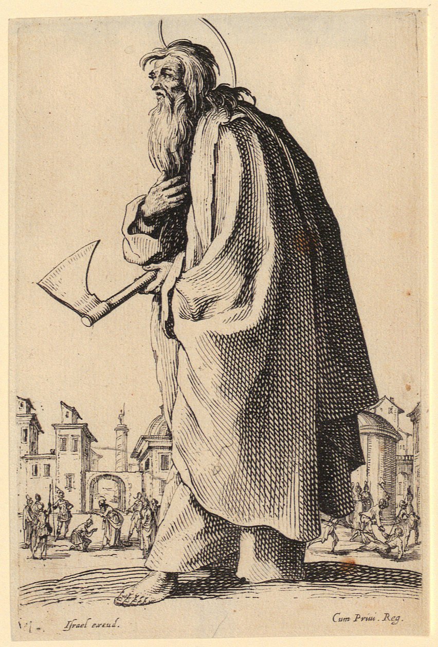 São Bartolomeu, folha 12 da série «Jesus, os doze apóstolos e Maria» de Jacques Callot