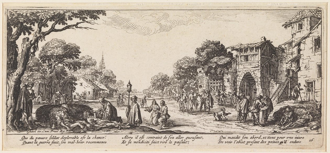 A absolvição de um moribundo de Jacques Callot