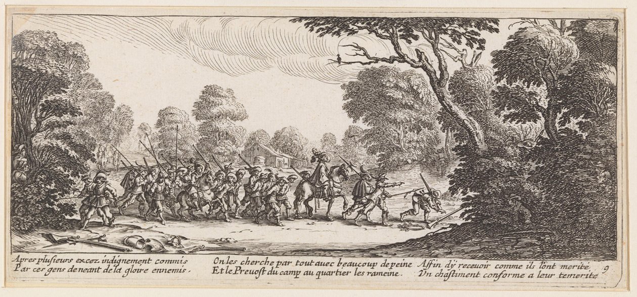 A transferência dos prisioneiros de Jacques Callot