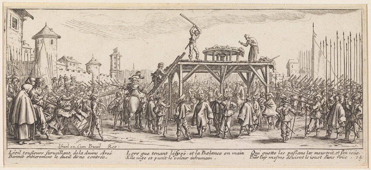 A quebra da roda de Jacques Callot