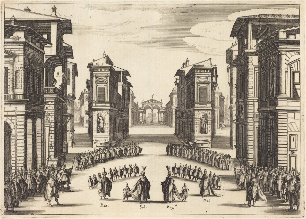 O Solimano, Ato II de Jacques Callot